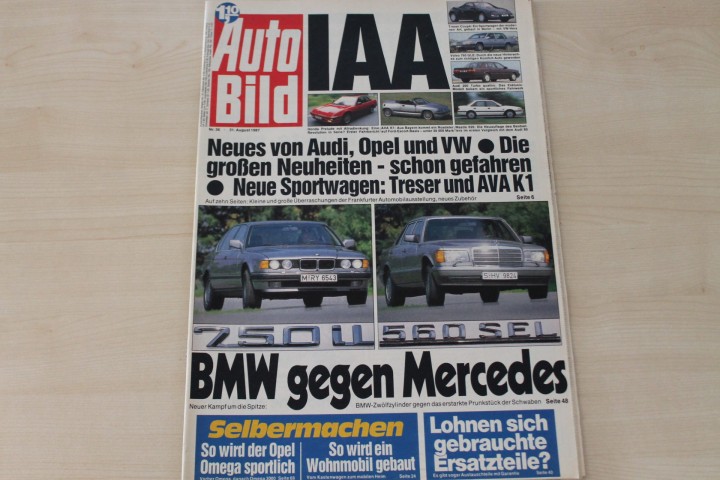 Deckblatt Auto Bild (36/1987)